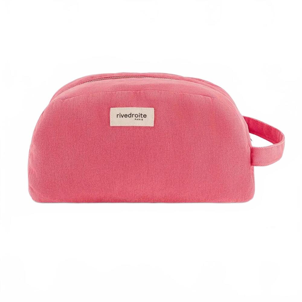 NEW RIVEDROITE PARIS unisex hermel toiletry bag in melrose pink